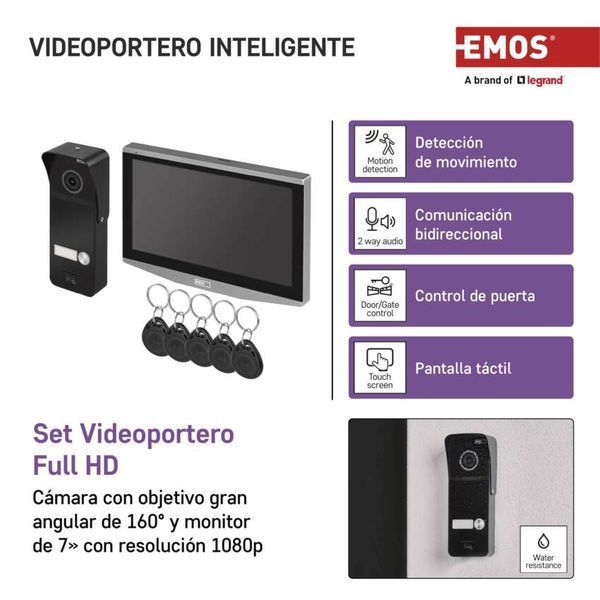 Комплект відеодомофона GoSmart EMOS IP-750A з WiFi H4020 H4020 фото