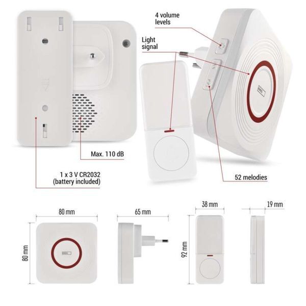 Умный беспроводной дверной звонок EMOS P5735WS WIFI P5735WS фото