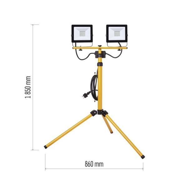 Светодиодный прожектор HOBBY SLIM 2&times;30W+ штатив, желтый, нейтрально-белый ZS2231.2 ZS2231.2 фото