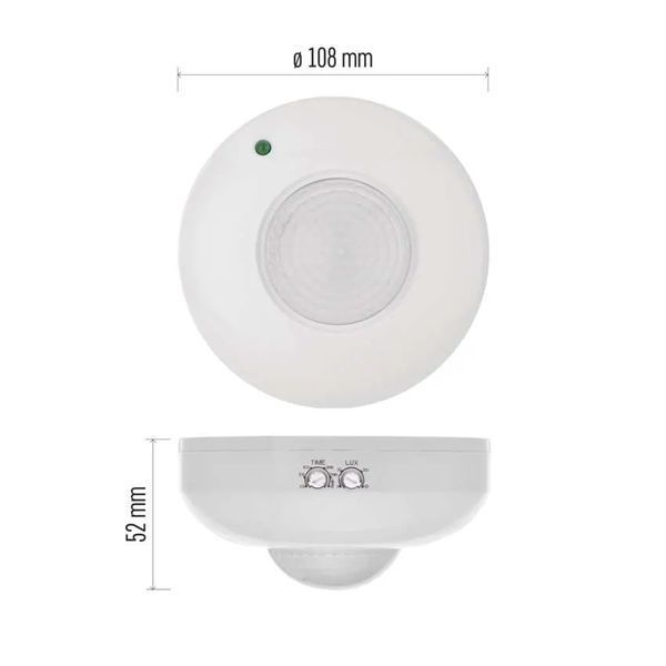 Датчик руху Emos GS11111 PIR IP20 1200 W GS11111 фото