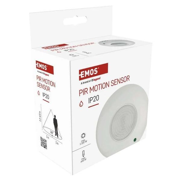 Датчик руху Emos GS11111 PIR IP20 1200 W GS11111 фото