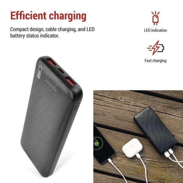 Повербанк EMOS B0571B 22,5W/10 000mAh, черный, PD20W B0571B фото