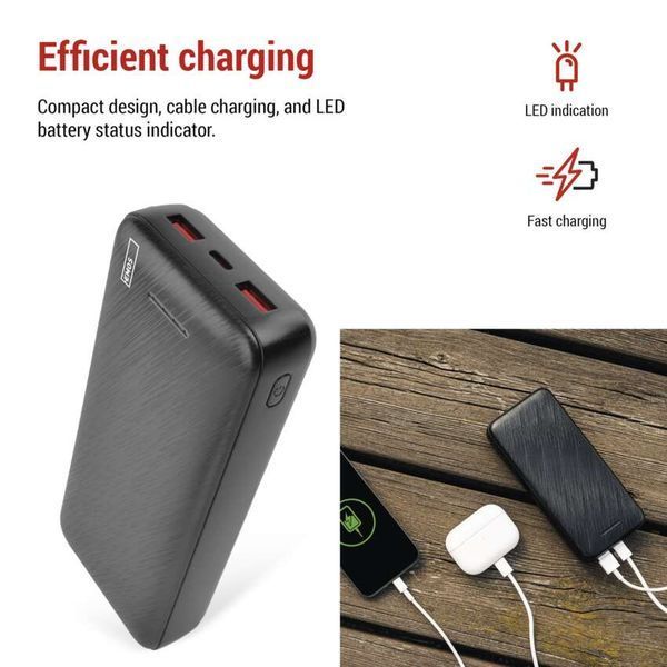 Павербанк EMOS B0572B 22,5W/20000mAh, чорний, PD20W B0572B фото