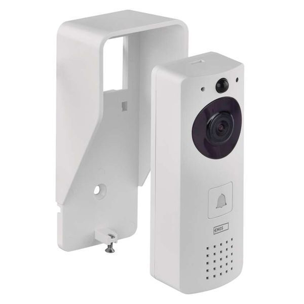 Умный беспроводной видеозвонок EMOS H4030 GoSmart на аккумуляторе с Wi-Fi и солнечной панелью H4030 фото