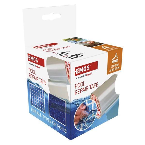 Ремонтна клейка стрічка для басейнів EMOS F6100 100мм / 1м, прозора F6100 фото