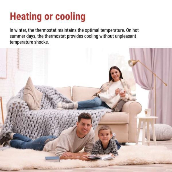 Терморегулятор кімнатний програмований дротовий OpenTherm EMOS P56A02 P56A02 фото