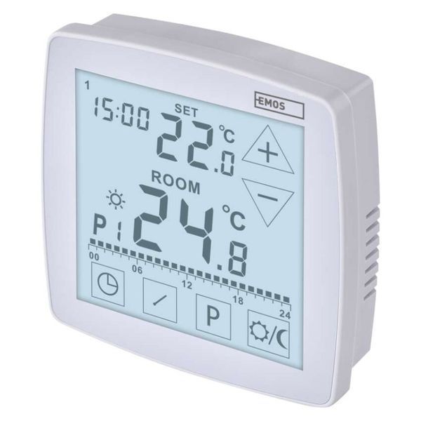 Терморегулятор кімнатний програмований дротовий OpenTherm EMOS P56A02 P56A02 фото