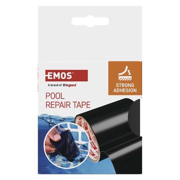 Ремонтна клейка стрічка для басейнів EMOS F6110 100мм / 1м, чорна F6110 фото