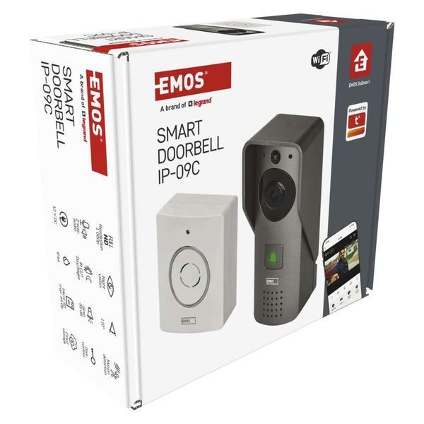 Розумний бездротовий відеодзвінок Emos H4031 GoSmart з Wi-Fi H4031 фото