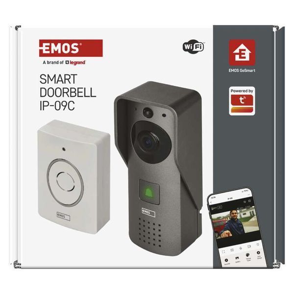 Розумний бездротовий відеодзвінок Emos H4031 GoSmart з Wi-Fi H4031 фото