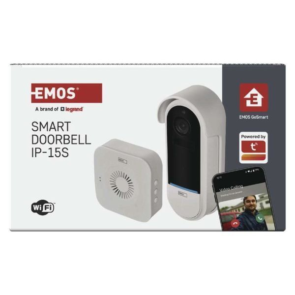 Розумний бездротовий відеодзвінок EMOS H4032 GoSmart на акумуляторі з Wi-Fi H4032 фото
