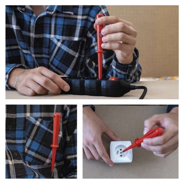 Тестер наявності напруги EMOS M0017 0&ndash;250 V AC / DC з сигналом оптичним M0017 фото