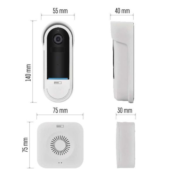 Розумний бездротовий відеодзвінок EMOS H4032 GoSmart на акумуляторі з Wi-Fi H4032 фото