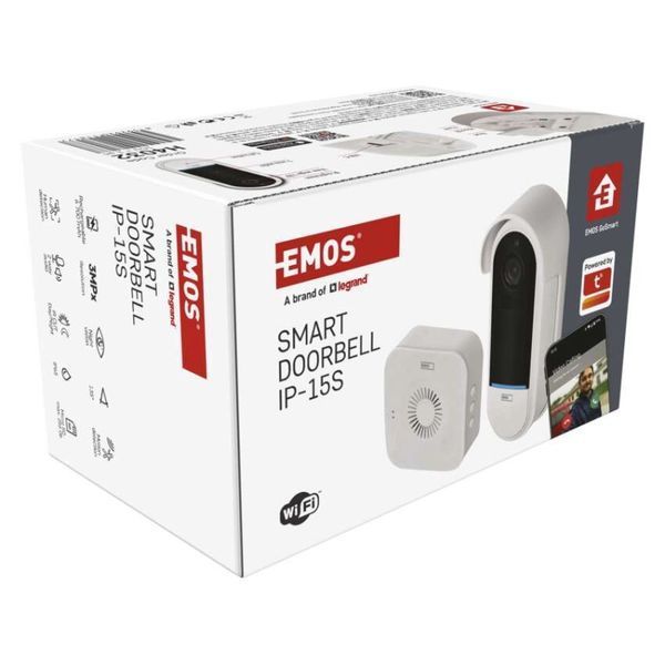 Розумний бездротовий відеодзвінок EMOS H4032 GoSmart на акумуляторі з Wi-Fi H4032 фото