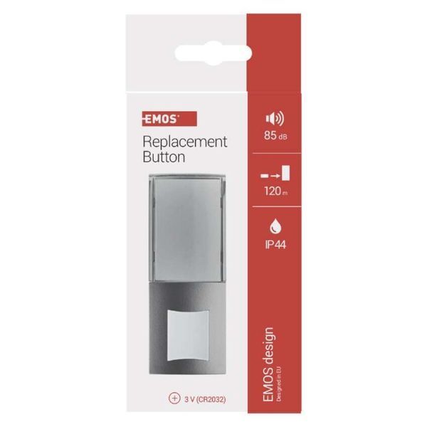 Кнопка для дзвінка EMOS P5760T 120м IP44 1&times;CR2032 P5760T фото