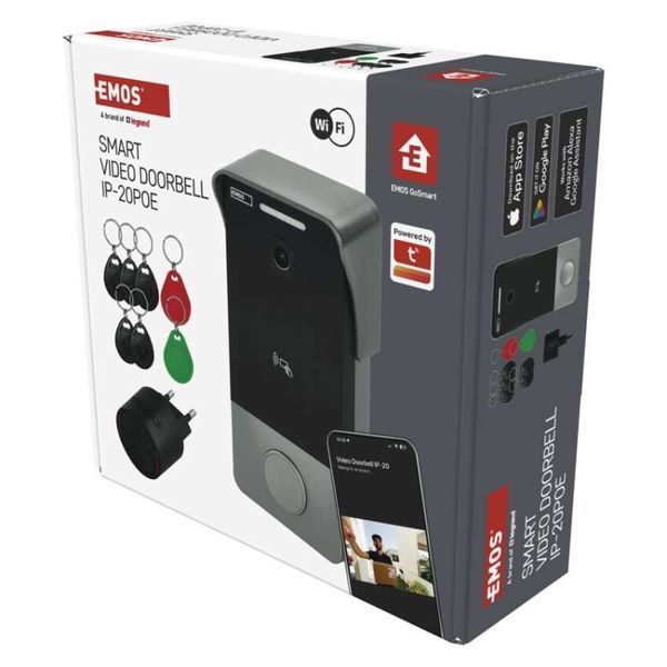 Розумний бездротовий відеодзвінок Emos H4033 IP-20PoE, з Wi-Fi H4033 фото