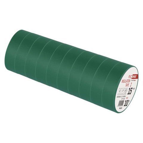 Изоляционная лента EMOS PVC 15/10 зеленая F61519 F61519 фото