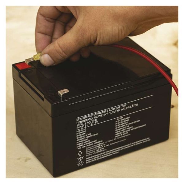Акумуляторна батарея EMOS B9656, AGM, 12V, 12Ah, fast 6,3mm B9656 фото