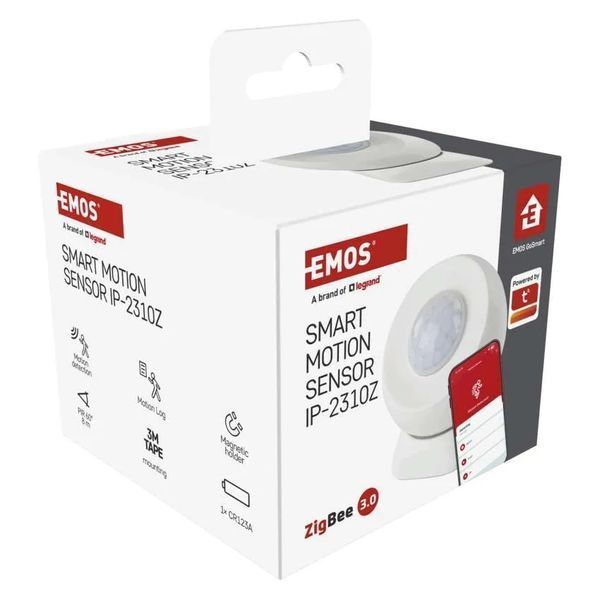 Розумний бездротовий датчик руху EMOS H5024 GoSmart PIR IP20 ZigBee 3.0 H5024 фото