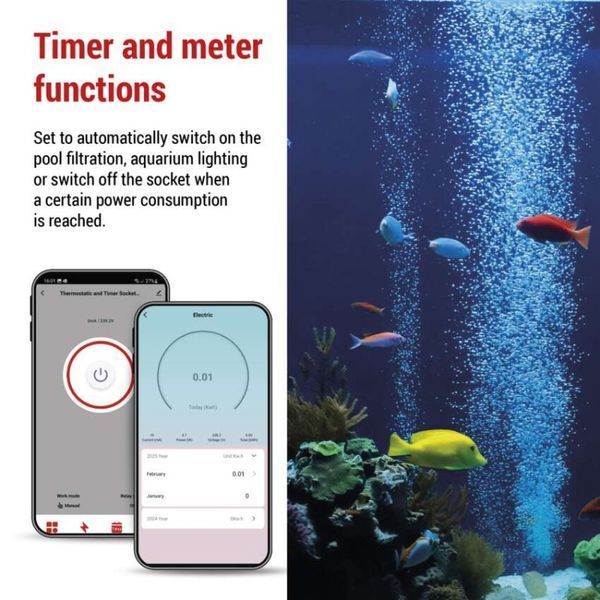 Термостат EMOS P56601SH 2-в-1 з цифровим таймером, штепсельною вилкою, WiFi P56601SH фото