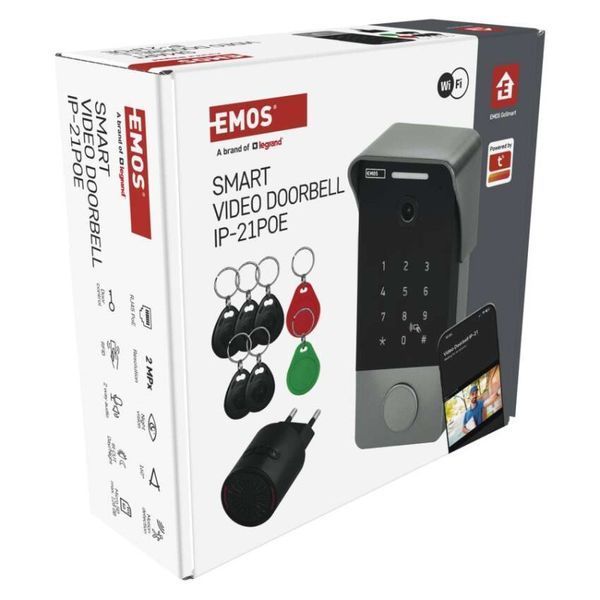 Розумний бездротовий відеодзвінок Emos H4034 IP-21PoE з Wi-Fi H4034 фото