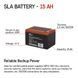 Акумуляторна батарея EMOS B9656V, AGM, 12V, 15Ah, fast 6,3mm B9656V фото 3