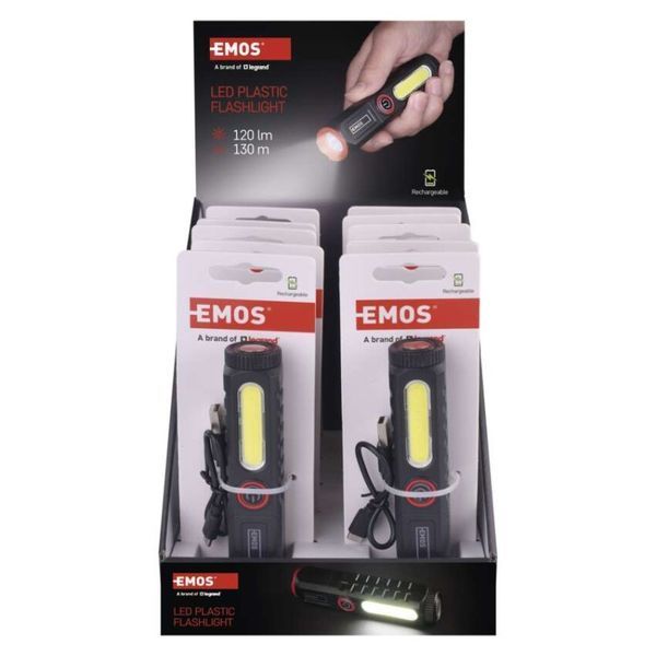 Ліхтар акумуляторний Emos P4720 120 Lm 400 mAh Li-Ion P4720 фото
