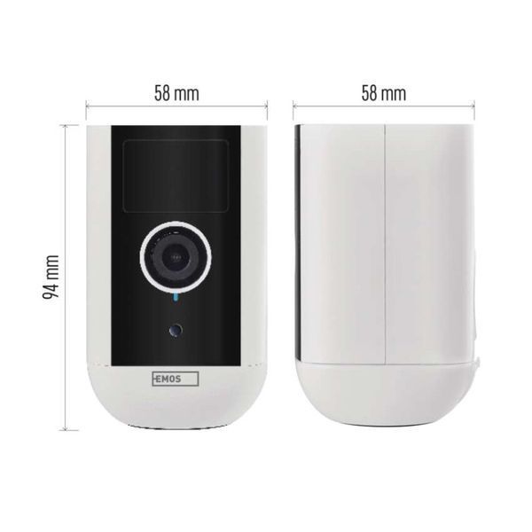 Умная IP-камера Emos H4063 GoSmart, Li-ion 9600 mAh, внешняя, с Wi-Fi, белая H4063 фото