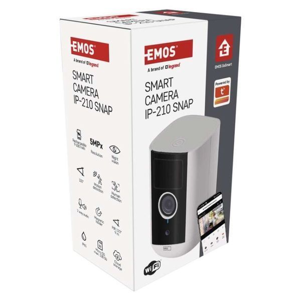Умная IP-камера Emos H4063 GoSmart, Li-ion 9600 mAh, внешняя, с Wi-Fi, белая H4063 фото