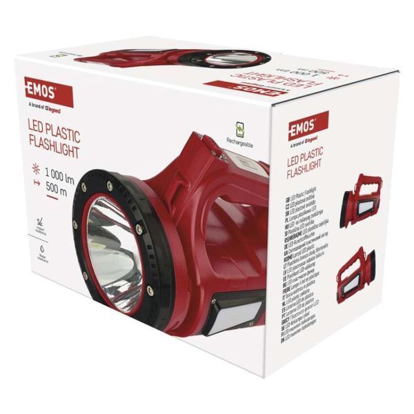 Фонарь LED Emos P2317 1000Lm, 15000 mAh, ручн.пластик.