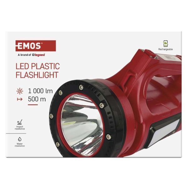 Фонарь LED Emos P2317 1000Lm, 15000 mAh, ручн.пластик.