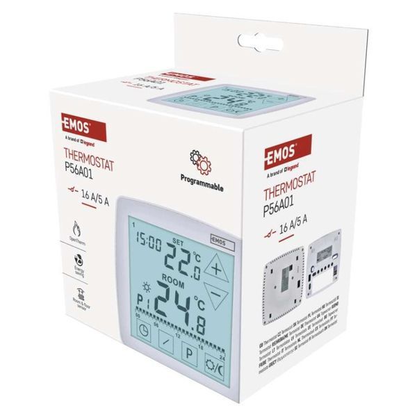 Комнатный программируемый проводной термостат OpenTherm P56A01 P56A01 фото