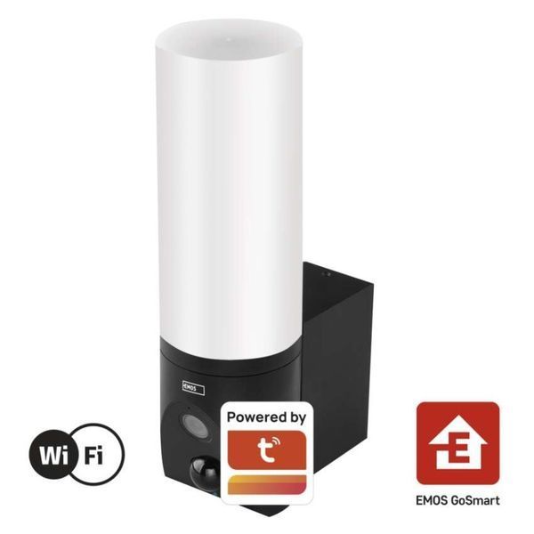 Розумна IP-камера Emos H4065 GoSmart, зовнішня, поворотна, з Wi-Fi і підсвічуванням, чорна H4065 фото