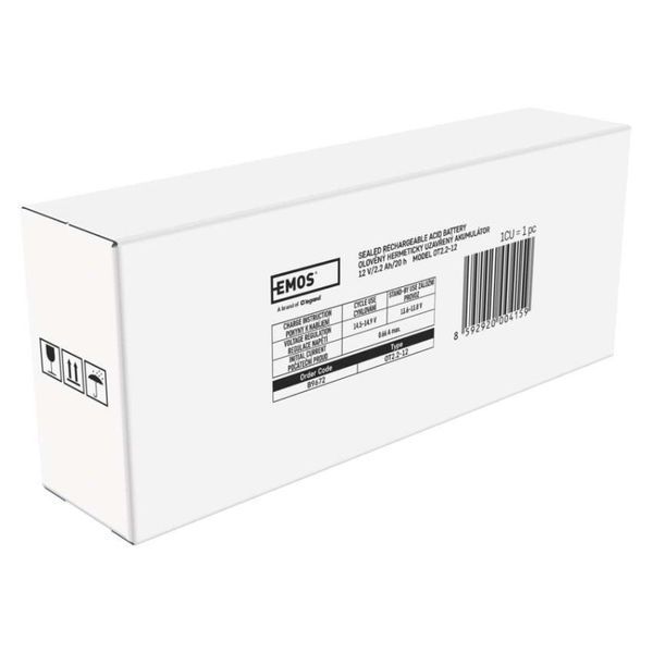 Акумуляторна батарея EMOS B9672, AGM, 12V, 2,2Ah, fast 4,7mm B9672 фото