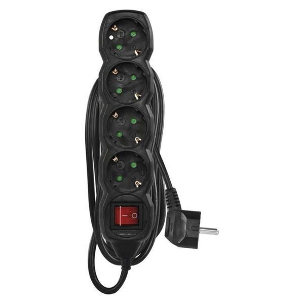 Мережевий подовжувач Emos PC1425R 4 розетки 5 м 1,5 мм&sup2; PC1425R фото