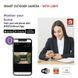 Розумна IP-камера Emos H4065 GoSmart, зовнішня, поворотна, з Wi-Fi і підсвічуванням, чорна H4065 фото 3