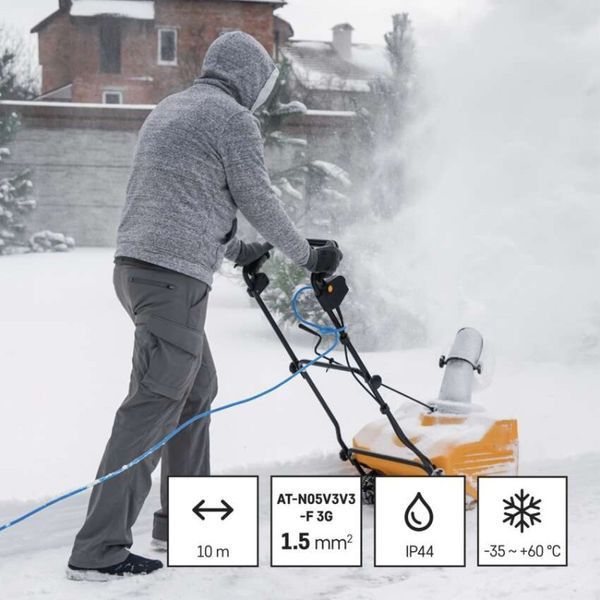 Мережевий подовжувач Emos P01510W 1 розетка 10 м 1,5 мм&sup2; IP44 силікон P01510W фото